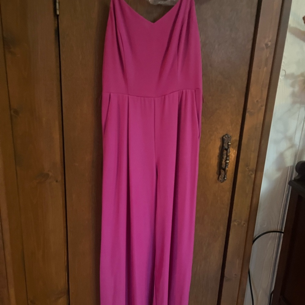 Nine West Vibrant Pink Jumpsuit